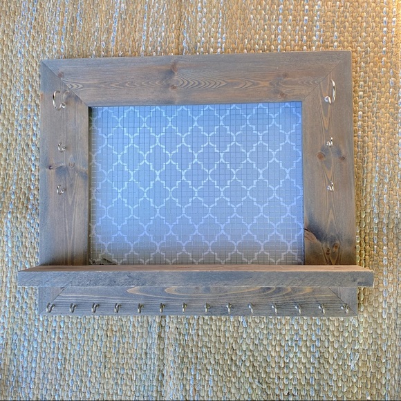 Restoration Hardware Other - Wall Decor Hanging Shelf With Hooks | Entry Keys Jewlery Organizer Multi Use